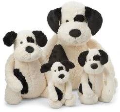 Jellycat Bashful Welpe Schwarz Und Cremefarben Mittelgroß - 31cm -Plüschtiere afbeelding 4 13