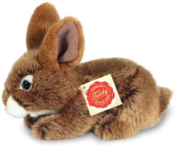 Hermann Teddy Stofftier Hase Sitzend Braun 19 Cm