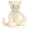 Jellycat Kuscheltier Bashful Cremefarben Kätzchen Mittelgross - 31cm