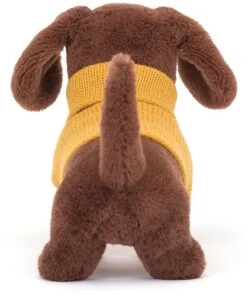 Jellycat Pullover Würstchen Hund Gelb - 14x7cm -Plüschtiere jellycat pullover wuerstchen hund gelb 14x7cm 3