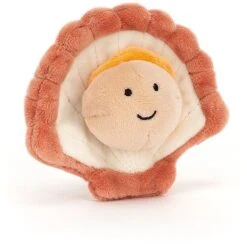 Jellycat Sensational Seafood Kuscheltier Jakobsmuschel - 10 Cm