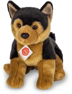 Teddy Hermann 91946 Schäfer-Hund Welpe Sitzend 30 Cm, Kuscheltier, Plüschtier